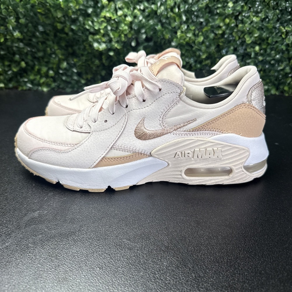 Nike Air Max Excee Shoes Womens Size 8 Light Pink Lace Up Sneakers DX0113-600